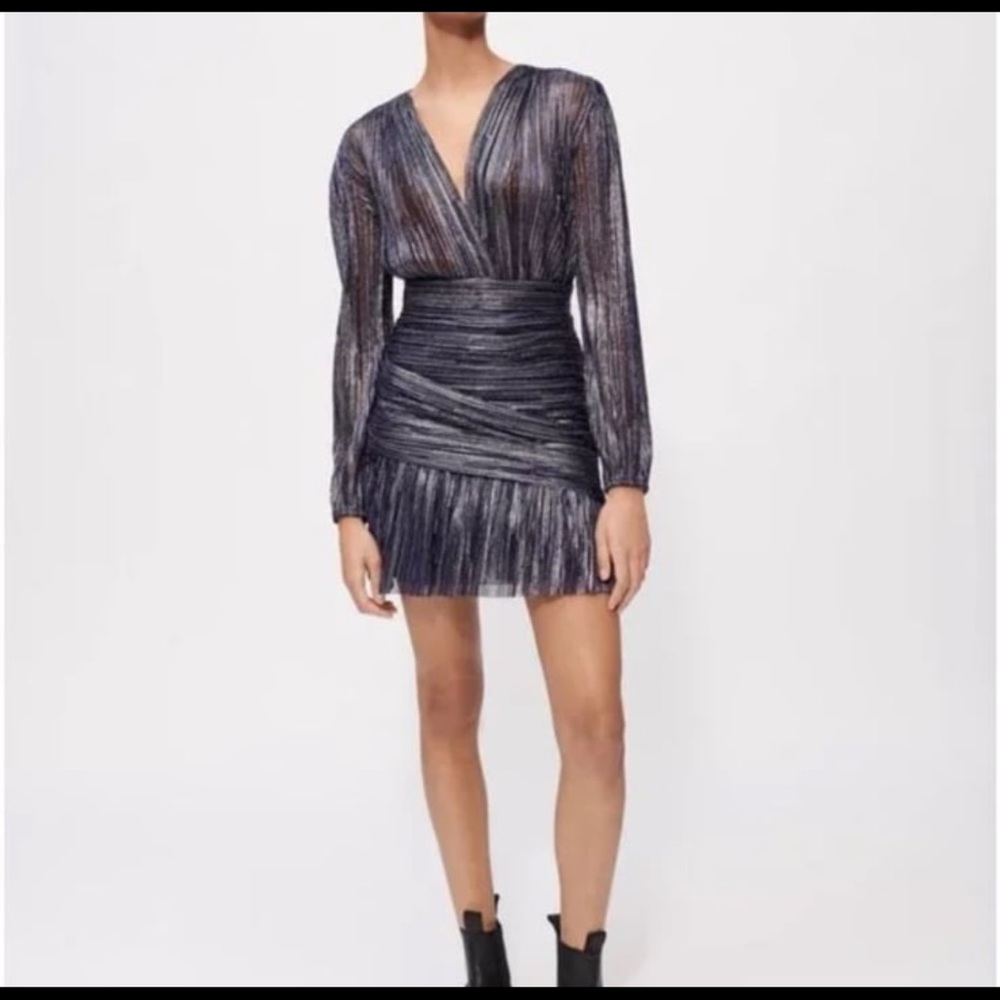 Elegant Black and Silver Women's Dress